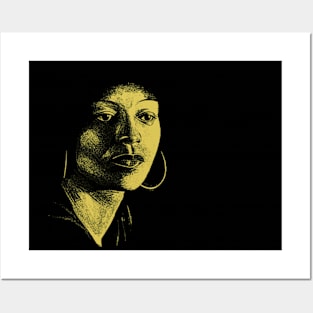 Yellow Angela Davis Posters and Art